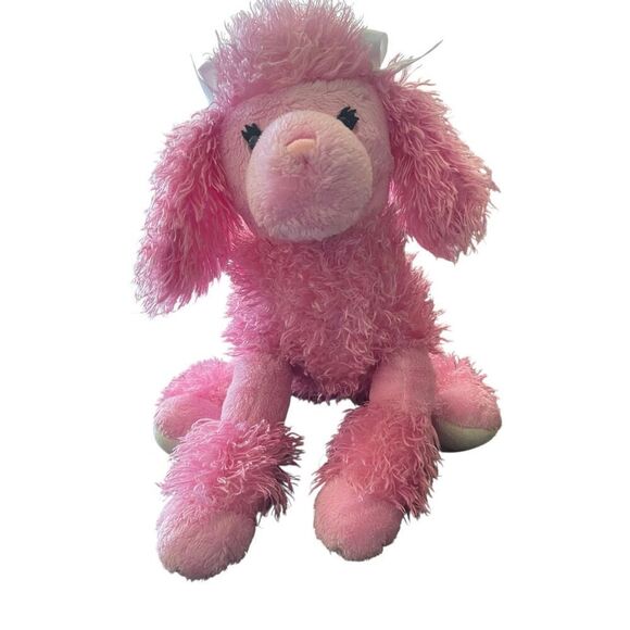 Gund Kids Pink Patti Poodle Dog Plush Cuddle Fuzzy Stuffed Animal Toy OS - Picture 1 of 10